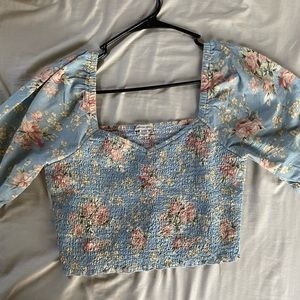 American Eagle Flower Blouse